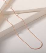 Textured snake chain necklace