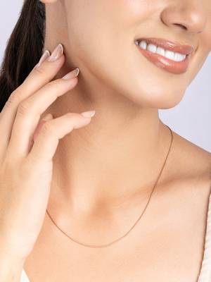 Textured snake chain necklace 2