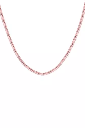 Textured snake chain necklace