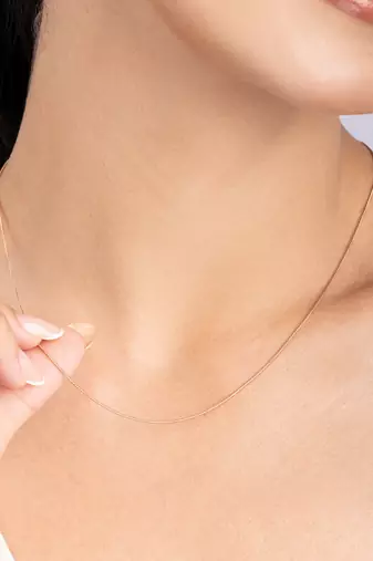 Textured snake chain necklace