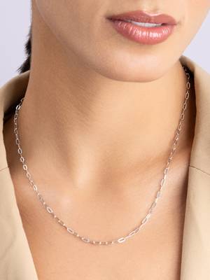Oval link chain for women 4