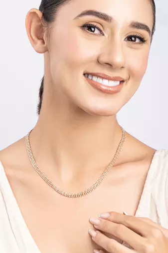 Dual-tone beaded chain