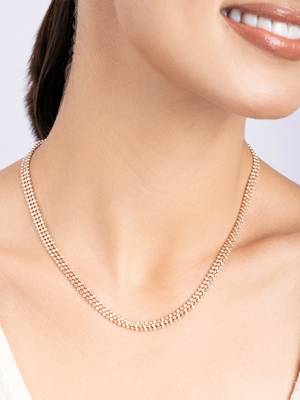 Dual-tone beaded chain 4