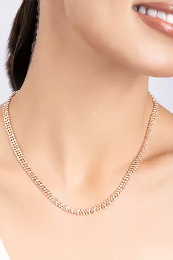 Dual-tone beaded chain