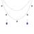 Blue stone necklace set