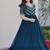 Rama faux blooming anarkali gown with sequins multithread beads embroidery, stitched long dress for women