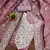 pink chanderi cotton embroidered dress material
