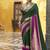 Lightweight Elegance Printed Poly Cotton Saree with Traditional Zari Weaving