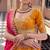 ORANGE ELEPHANT BOARDER BEADS WORK LEHENGA FOR WEDDING