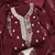 maroon embroidered georgette dress material