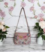  Pink Floral Charm Handbag
