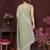 PISTA Beautiful georgette silk embroidery work saree 