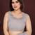 GREY Beautiful georgette silk embroidery work saree 