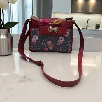  Pink Floral Charm Handbag 1