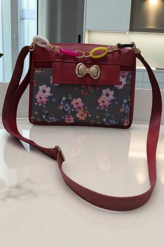  Pink Floral Charm Handbag