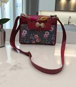  Pink Floral Charm Handbag