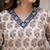 Cream Floral Print Rayon Ethnic Top for Women & Girls