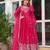 Wedding wear anarkali gown with dupatta