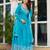 Wedding wear anarkali gown with dupatta