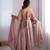 Wedding wear anarkali gown with dupatta