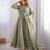 Wedding wear anarkali gown with dupatta