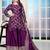 Designer chinon sharara suit with sequence embroidered work