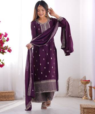 Designer salwar suit with dupatta 2