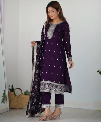 Designer kurta pent dupatta 2