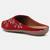 Pairs4u women's red ethnic embroidered jutti slip-on canvas flats with stylish toe and comfortable pvc sole