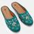 Pairs4u women's rama ethnic punjabi juttis embroidered canvas slip-on flats with stylish toe and pvc sole