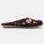 Pairs4u women's black canvas embroidered juttis with pvc sole, comfortable slip-on ethnic footwear for women & girls