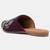 Pairs4u women's wine canvas embroidered punjabi jutti - ethnic slip-on flats with comfortable pvc sole