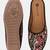Pairs4u women's black mojari jutti ethnic embroidered canvas slip-on flats with comfortable pvc sole