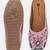 Pairs4u women's light pink embroidered canvas mojari jutti - ethnic traditional flats with comfortable pvc sole