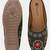 Pairs4u women's dark green embroidered canvas punjabi juttis slip-on ethnic flats