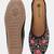 Pairs4u women's black embroidered canvas juttis - traditional slip-on ethnic flats with comfortable pvc sole for women