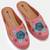 Pairs4u women's peach embroidered mojari jutti - traditional ethnic canvas flats with comfortable pvc sole for women