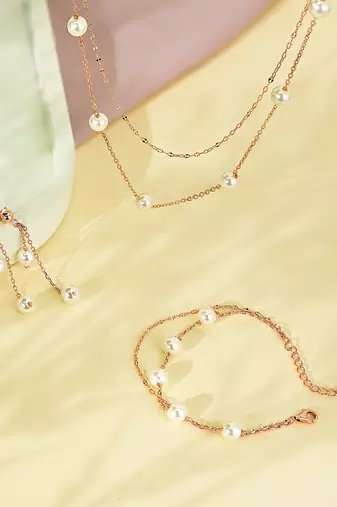 Touch925 royal pearl jewellery set
