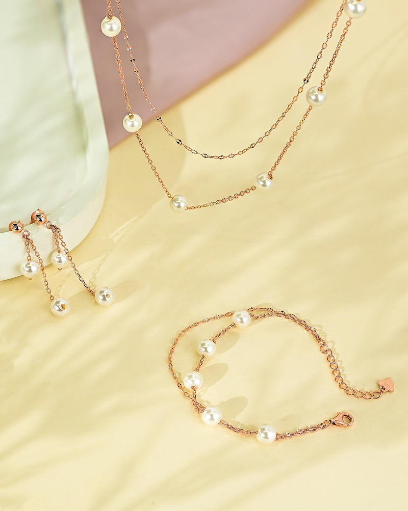 Touch925 royal pearl jewellery set