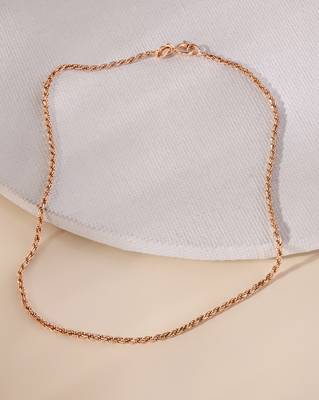 Touch925 classic rolo silver anklet 1