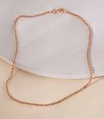 Touch925 classic rolo silver anklet