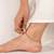 Touch925 twisted enamel silver anklet