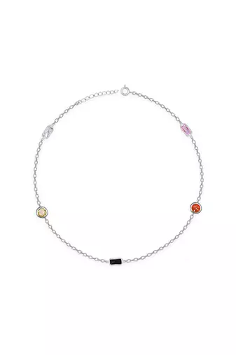 Touch925 shimmer bead anklet