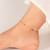 Touch925 shimmer bead anklet