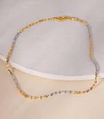 Touch925 triple shade fancy silver anklet