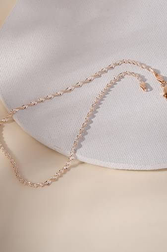 Touch925 elegant twisted silver anklet