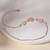 Touch925 flower petal stone anklet