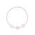 Touch925 flower petal stone anklet