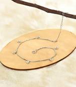 Touch925 stone trail charm anklet