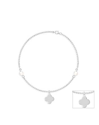 Touch925 pearl charm anklet 2